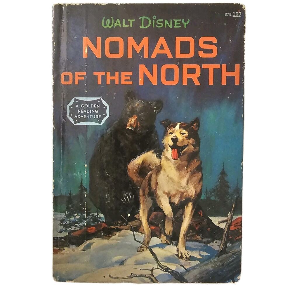 Walt Disney NOMADS Of The NORTH 1960 Golden Press Illustrated Hardcover Vtg Book